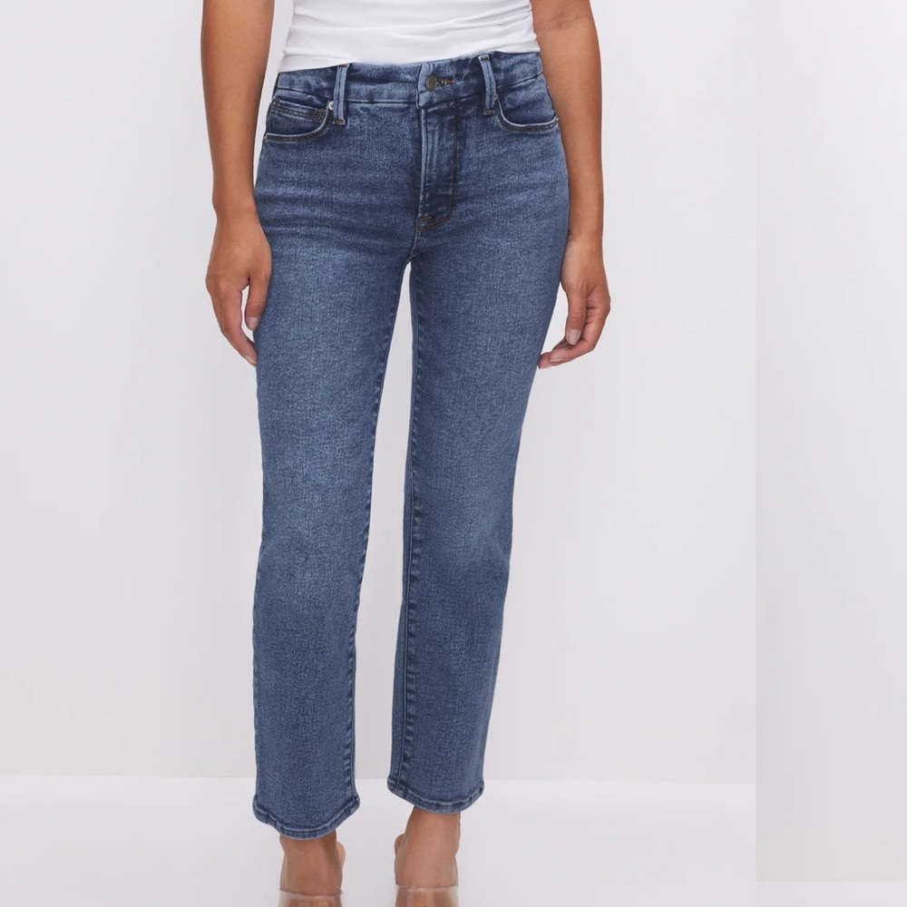 Good American - Good Petite Straight Jean INDIGO508